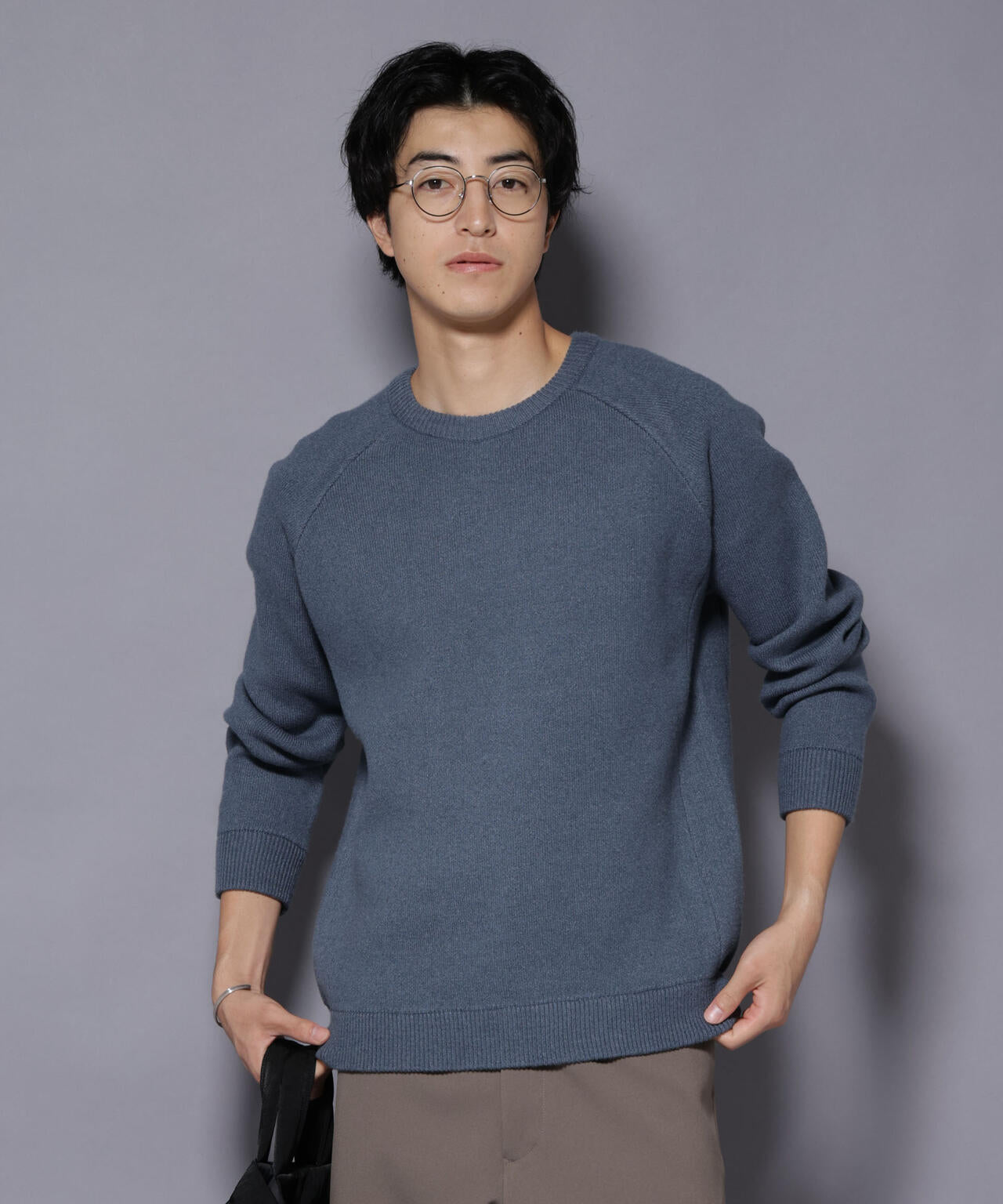 ウォッシャブル ダブルフェイスニット