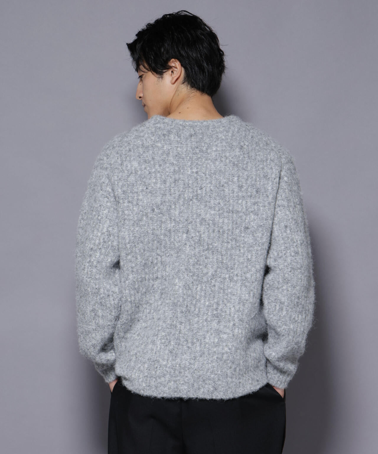 ウールミックスローゲージニット 6726122204