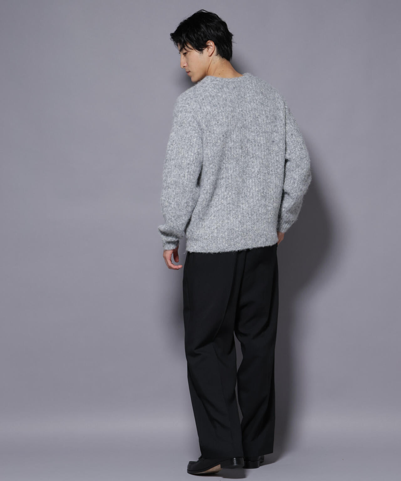 ウールミックスローゲージニット 6726122204