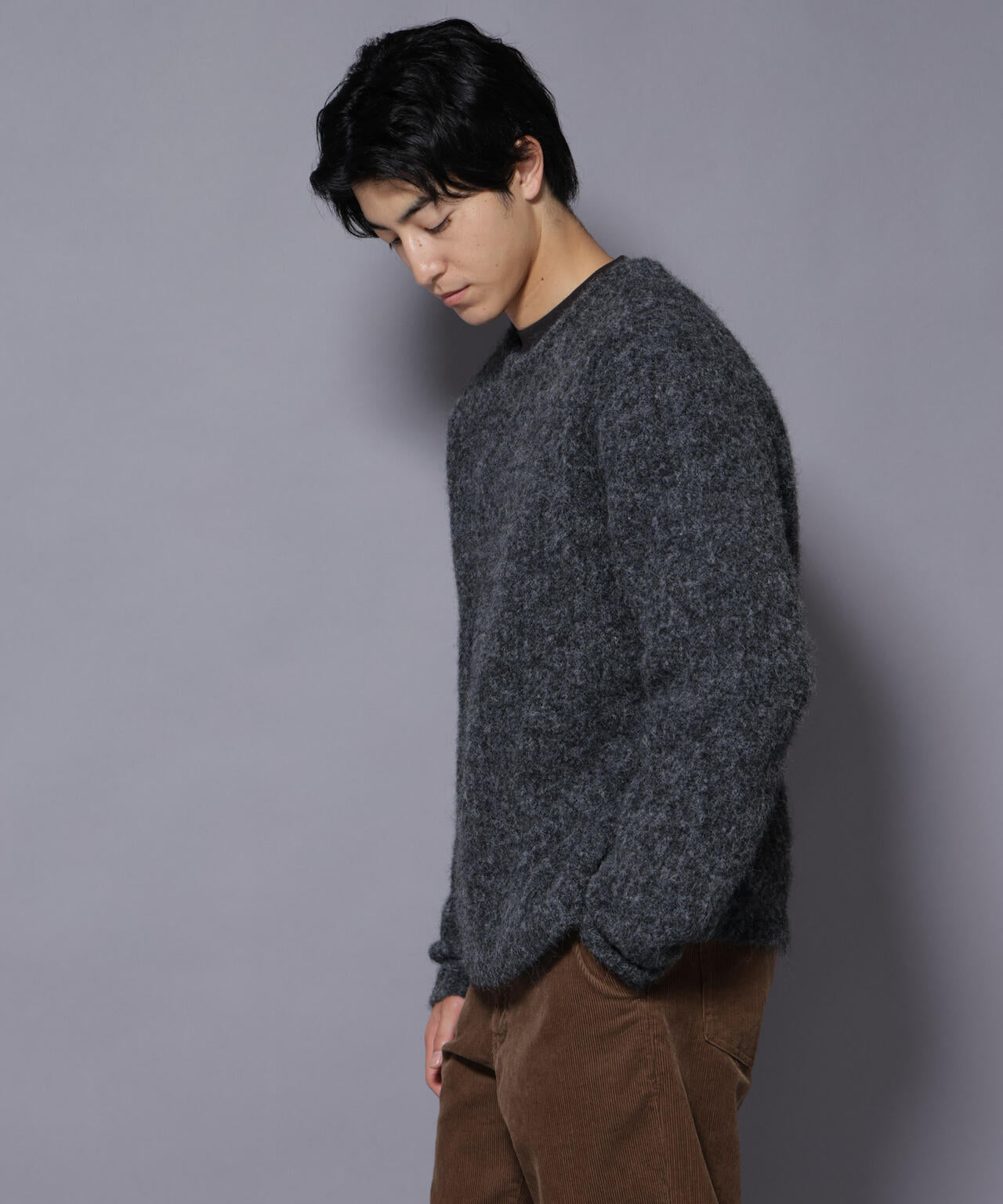 ウールミックスローゲージニット 6726122204