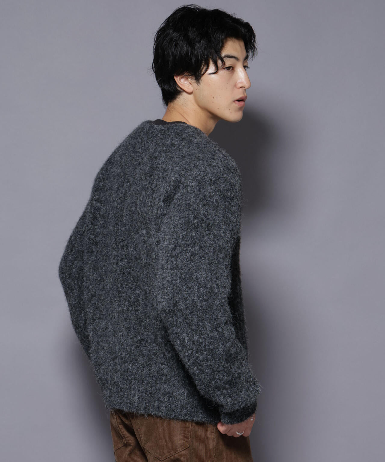 ウールミックスローゲージニット 6726122204