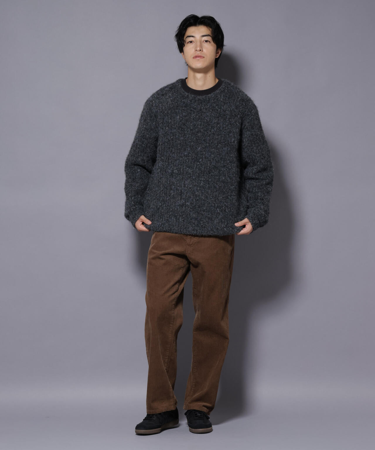 ウールミックスローゲージニット 6726122204