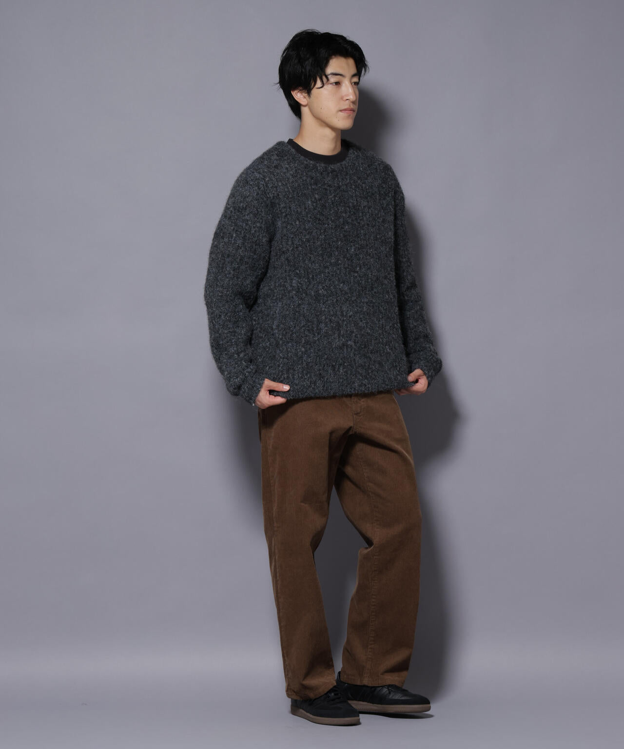 ウールミックスローゲージニット 6726122204