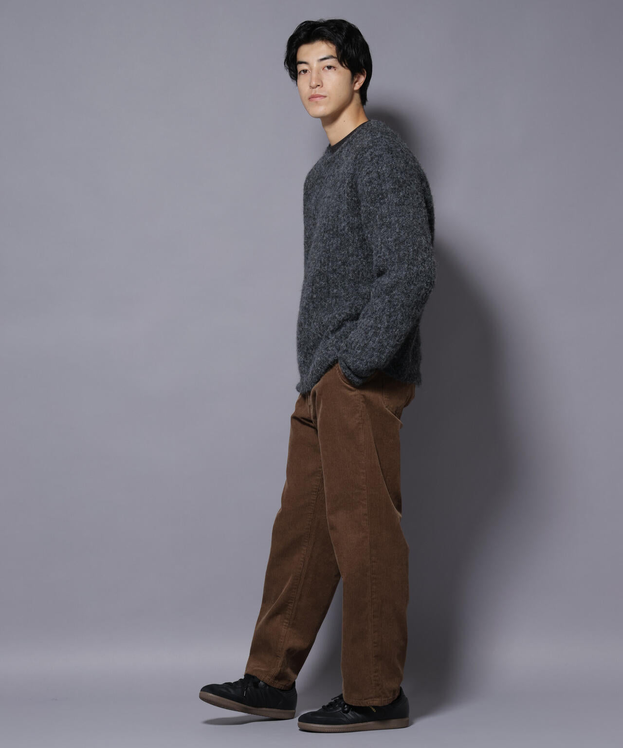 ウールミックスローゲージニット 6726122204