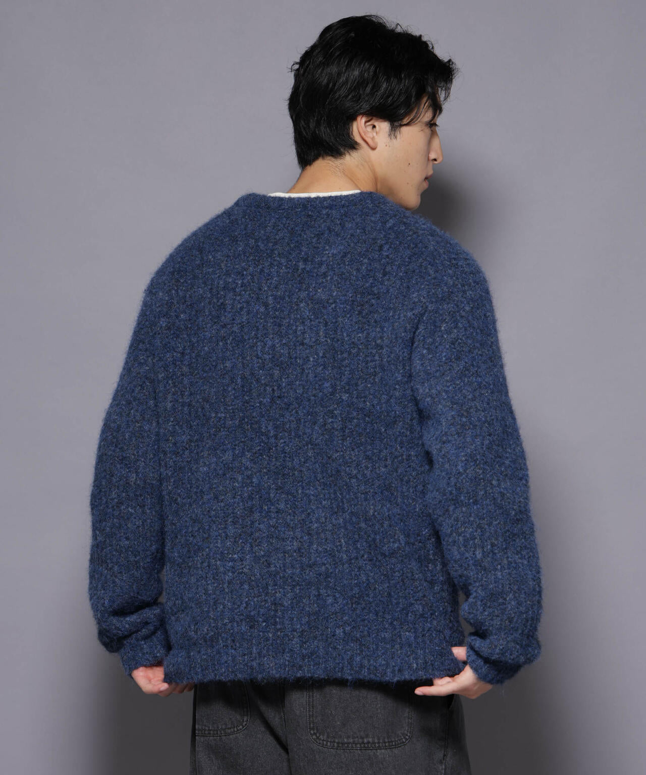 ウールミックスローゲージニット 6726122204