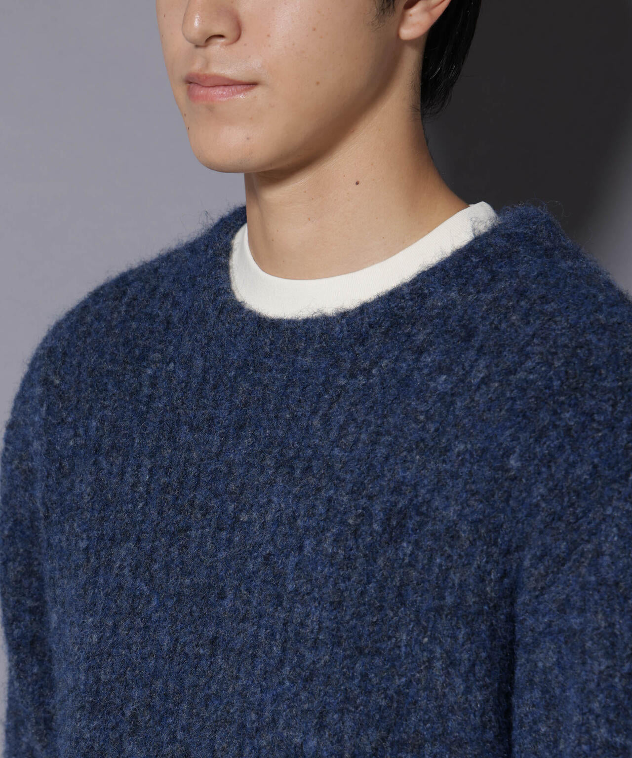 ウールミックスローゲージニット 6726122204