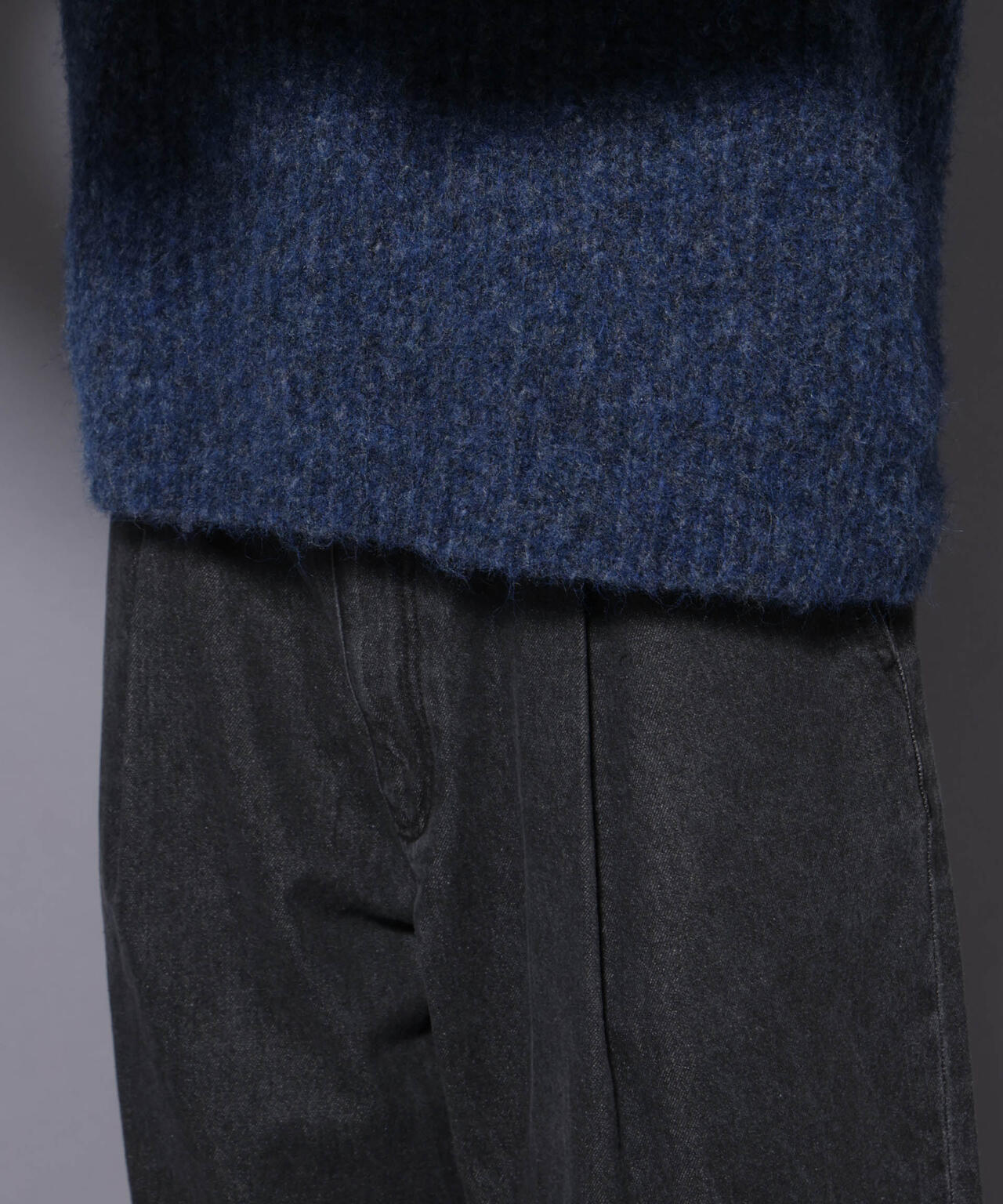 ウールミックスローゲージニット 6726122204