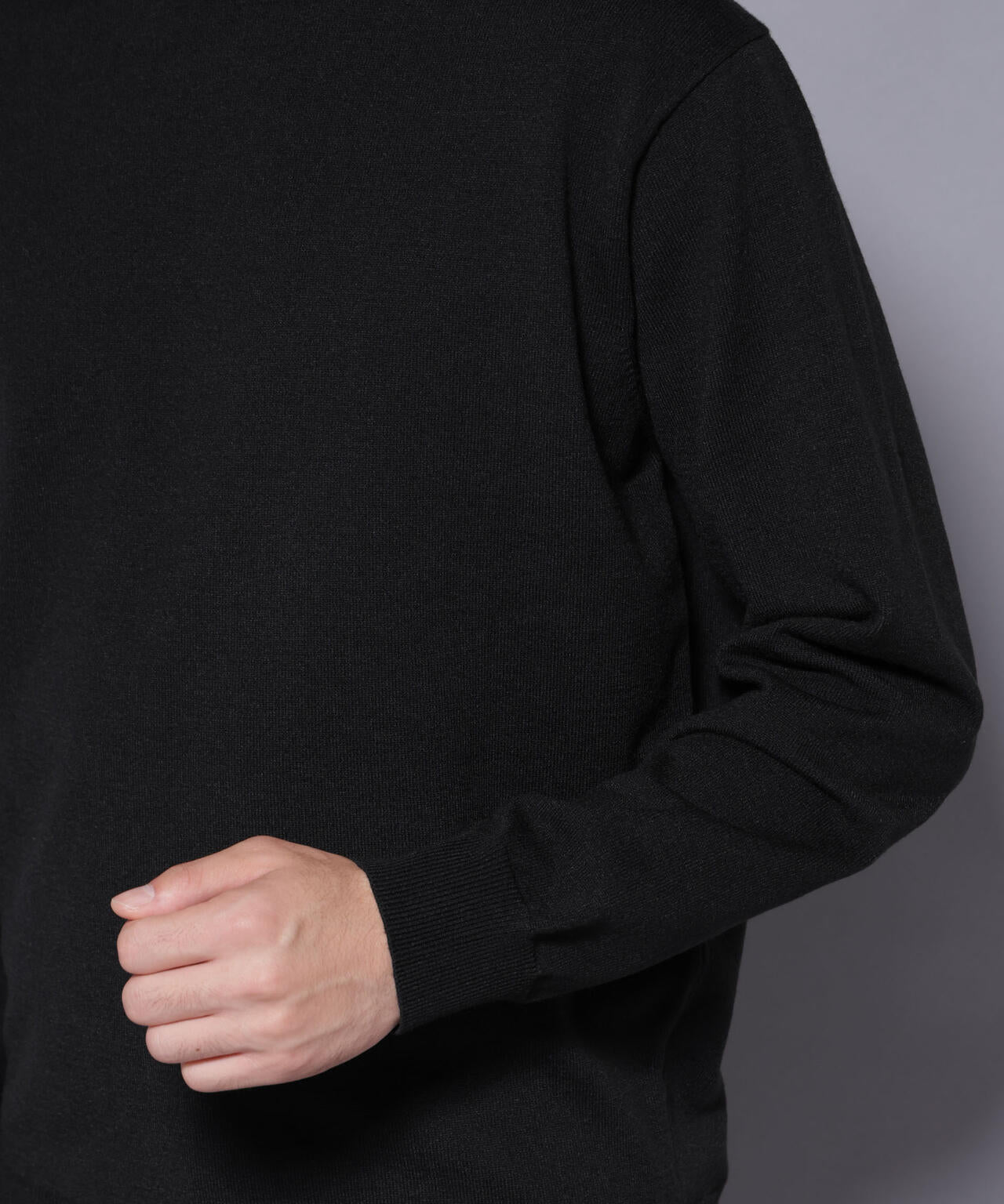 ダブルフェイスストレッチモックネックニット 6726122205