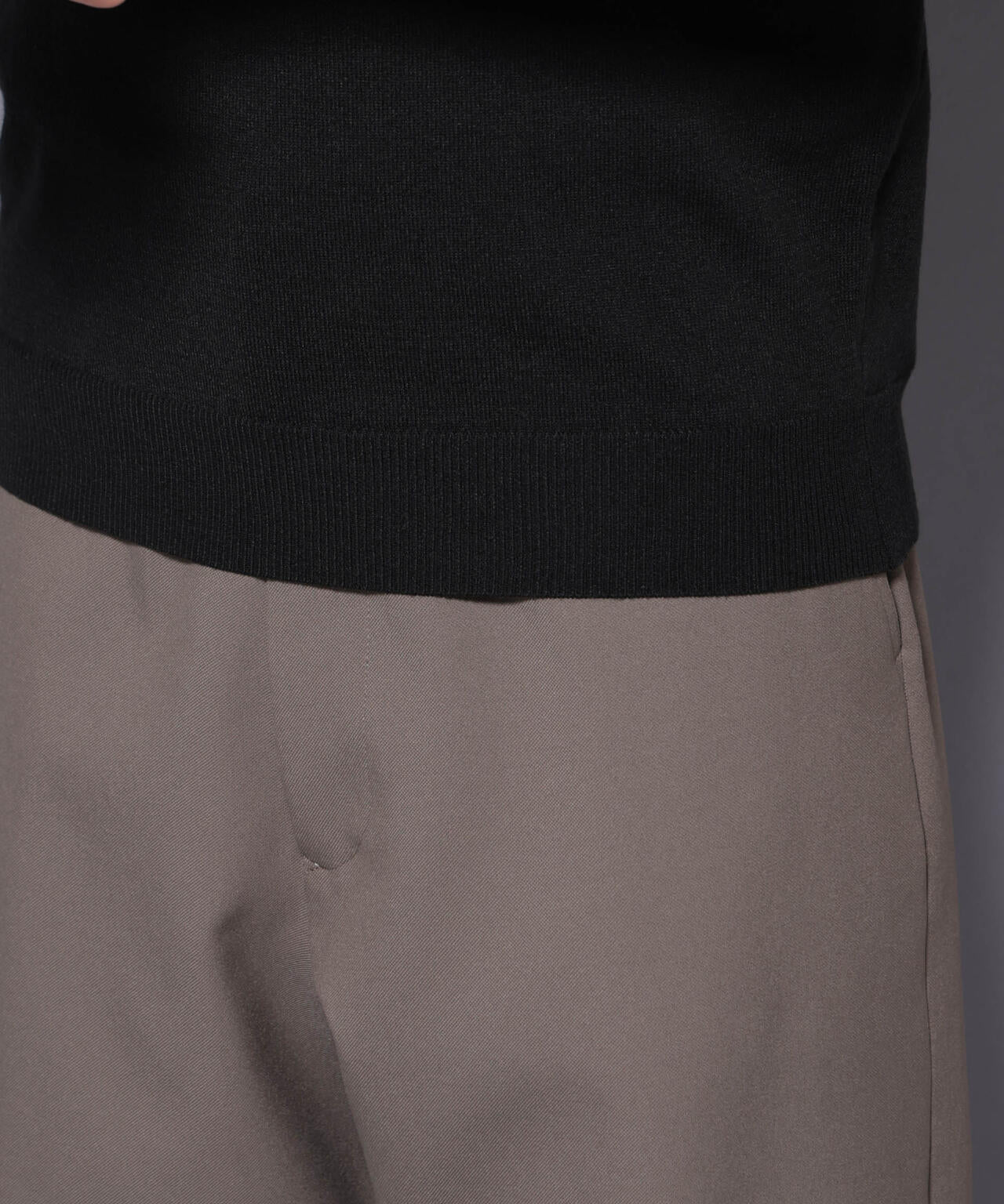 ダブルフェイスストレッチモックネックニット 6726122205