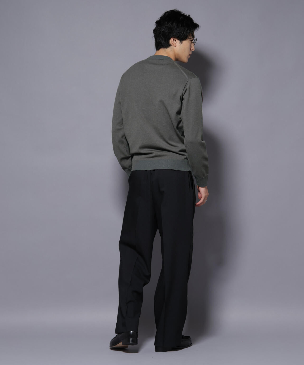 ダブルフェイスストレッチモックネックニット 6726122205