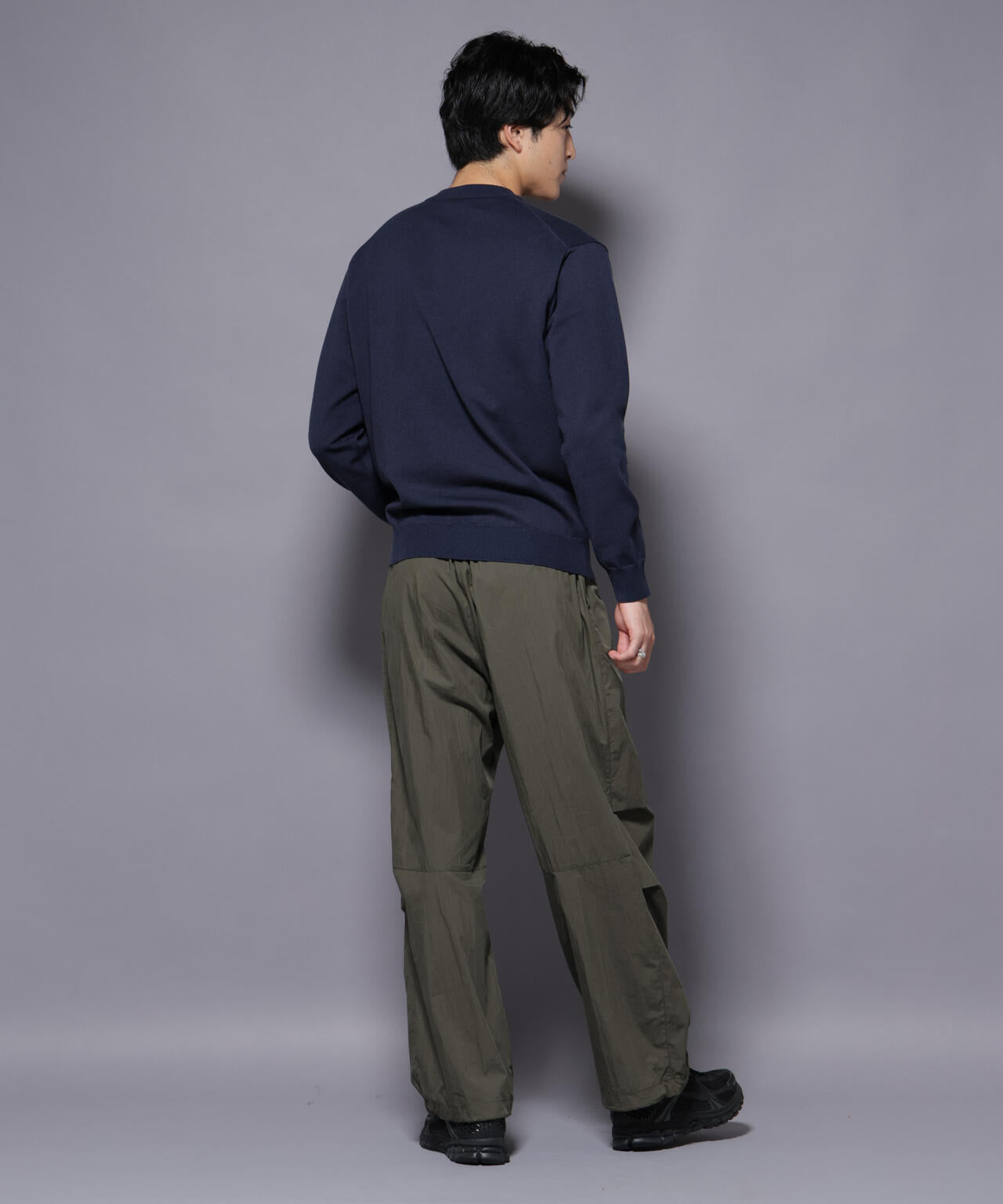 ダブルフェイスストレッチモックネックニット 6726122205