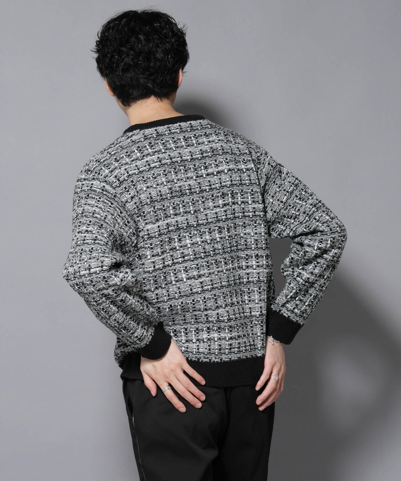 ツイードジャガードニット 6726122206