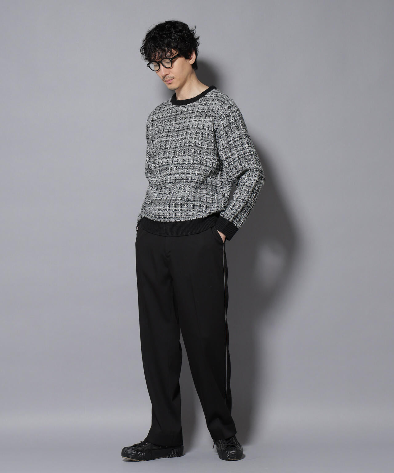 ツイードジャガードニット 6726122206