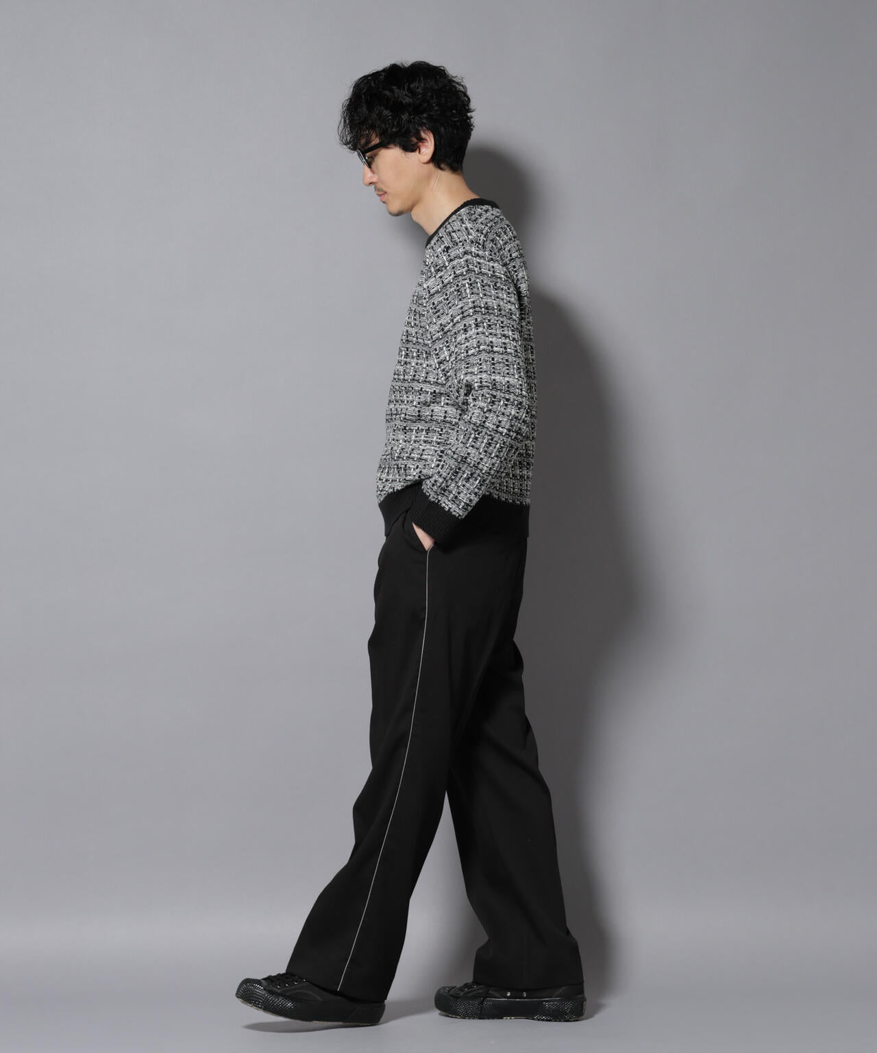 ツイードジャガードニット 6726122206