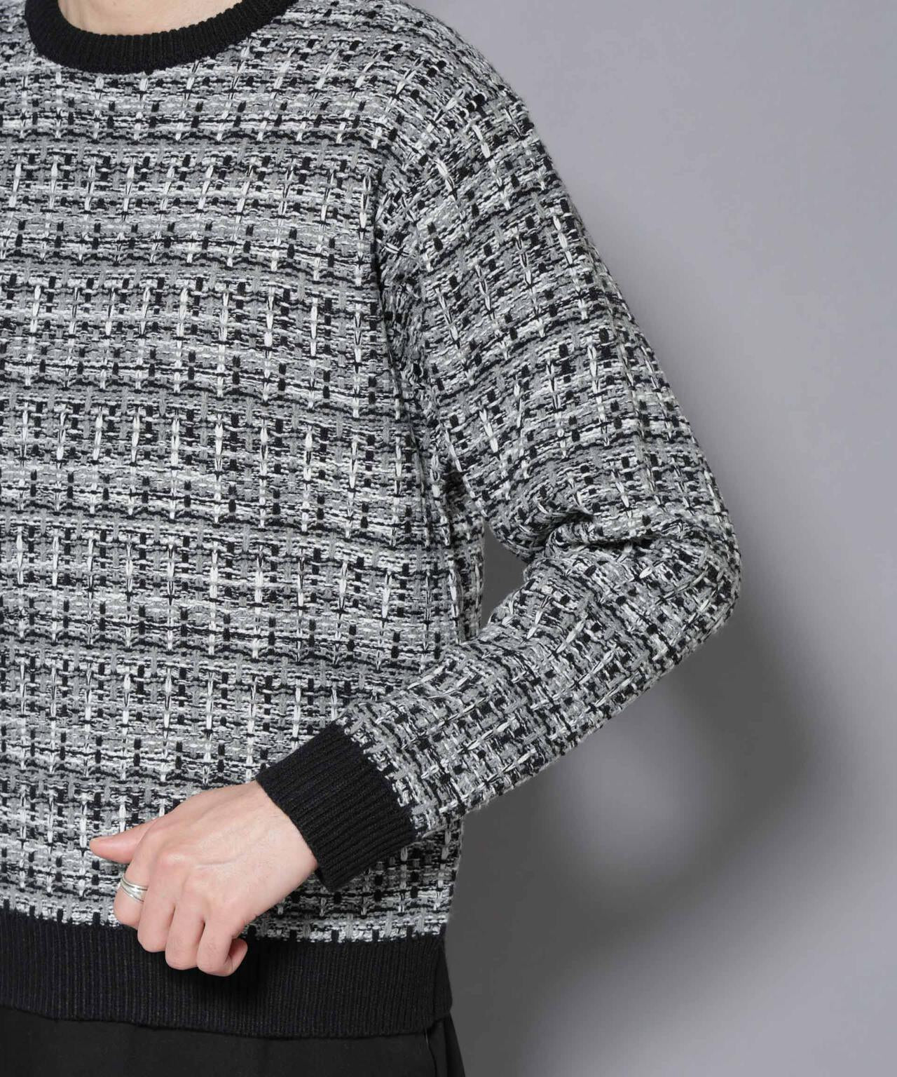 ツイードジャガードニット 6726122206