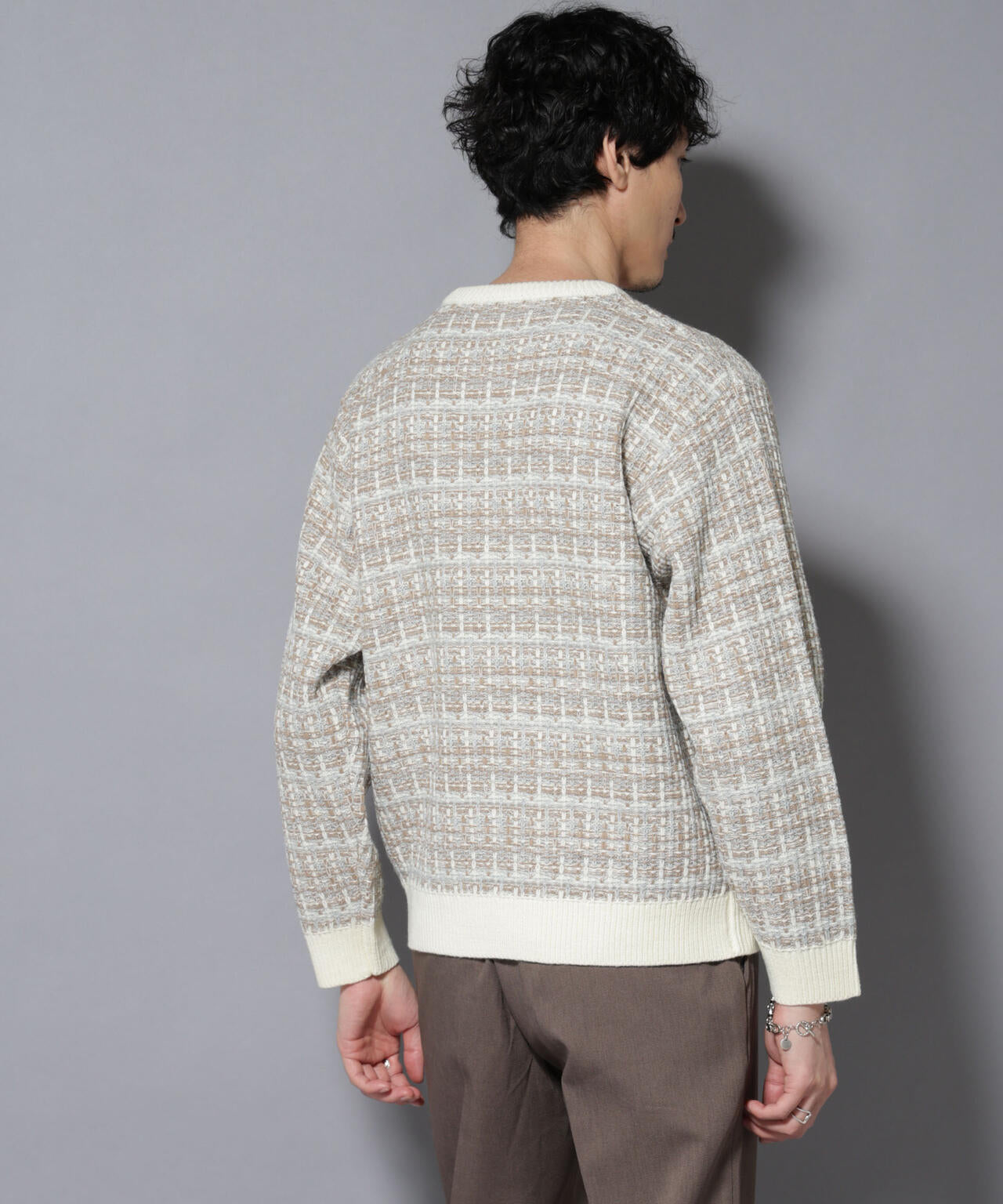 ツイードジャガードニット 6726122206