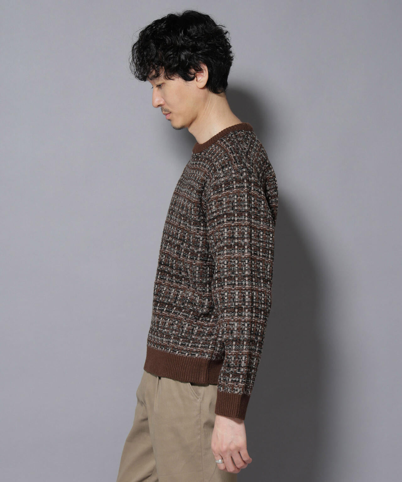 ツイードジャガードニット 6726122206