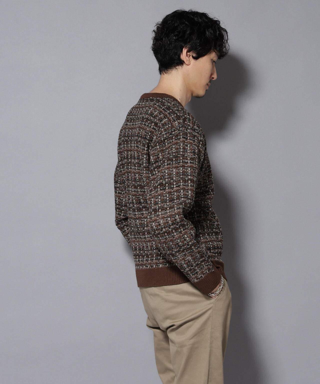 ツイードジャガードニット 6726122206