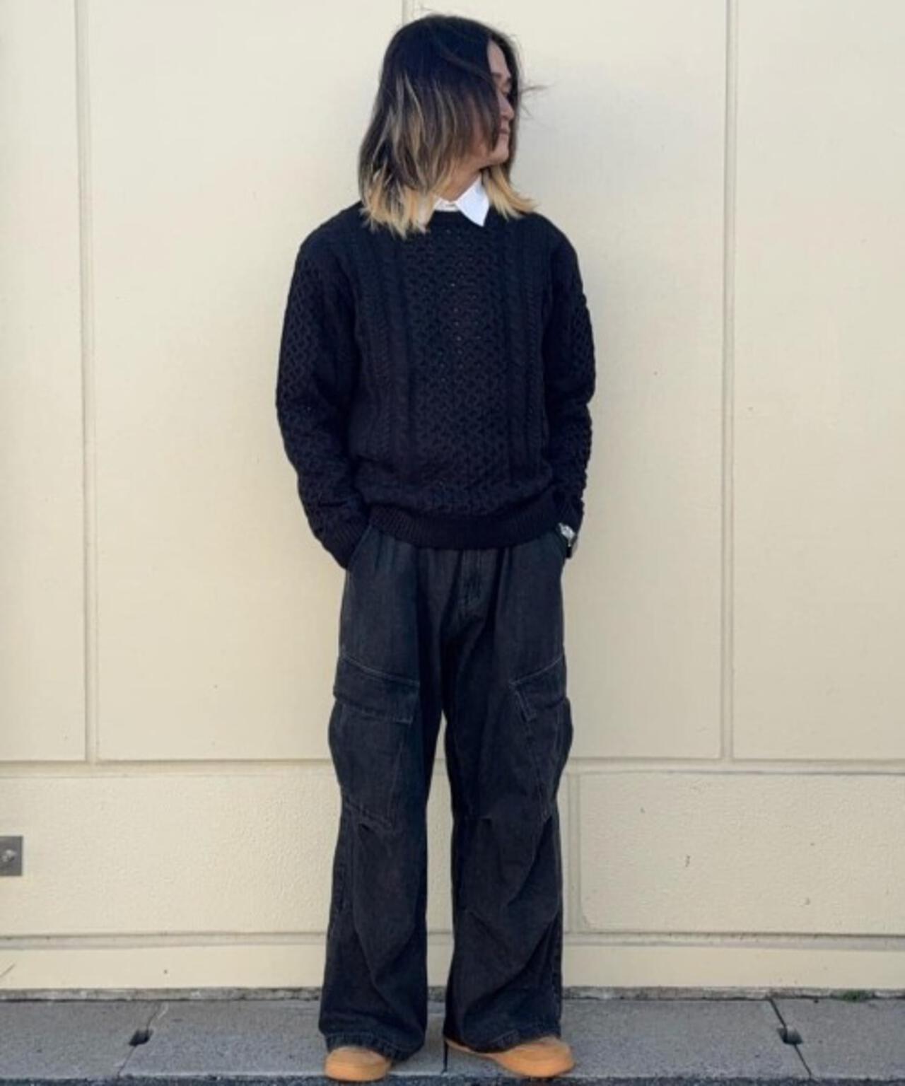 ローゲージケーブルニット 6726122207