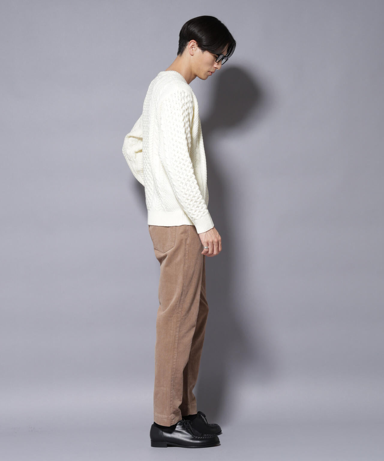 ローゲージケーブルニット 6726122207