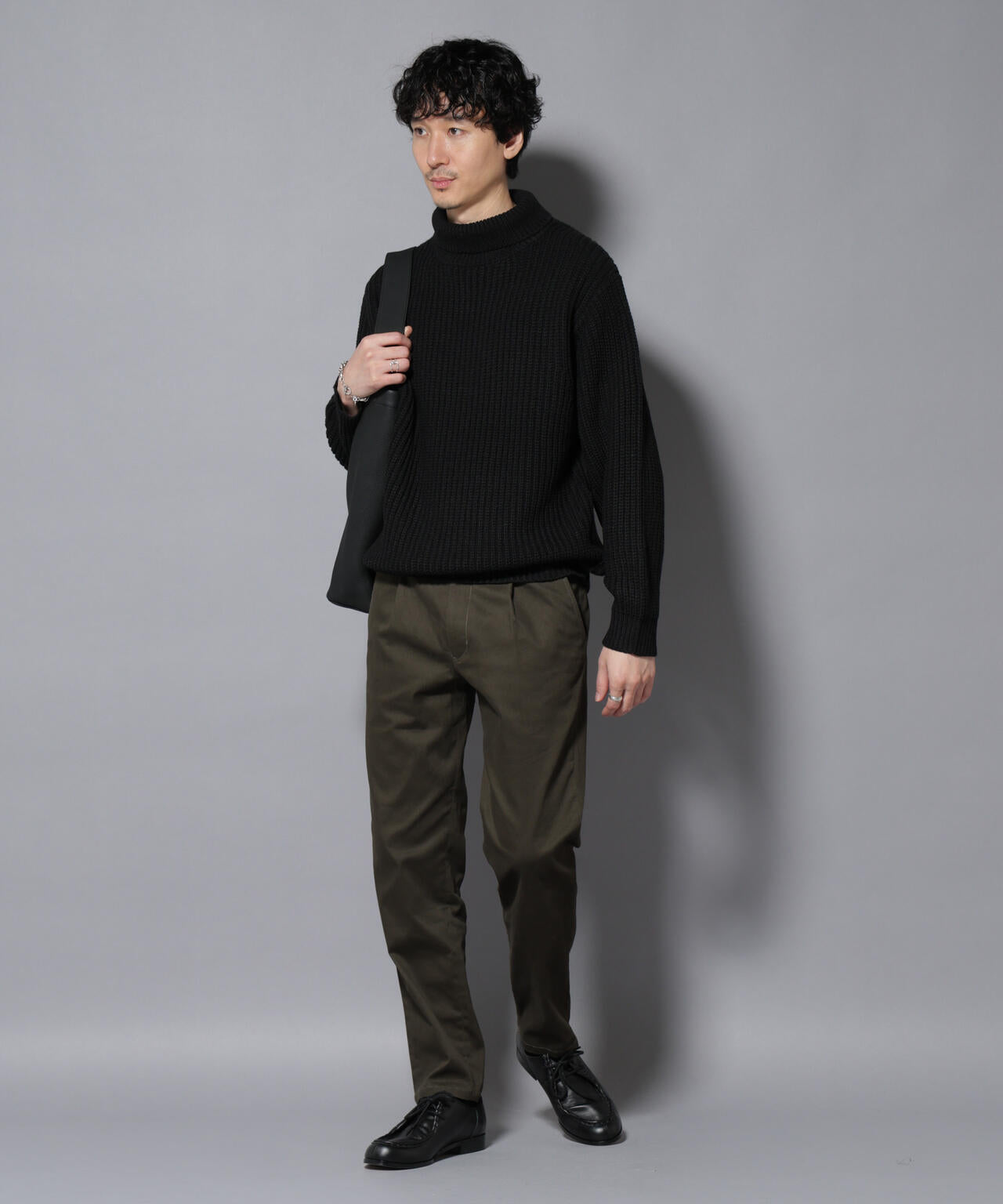 ナノユニバース（NANO universe）/ローゲージタートルニット ローゲージタートルニット