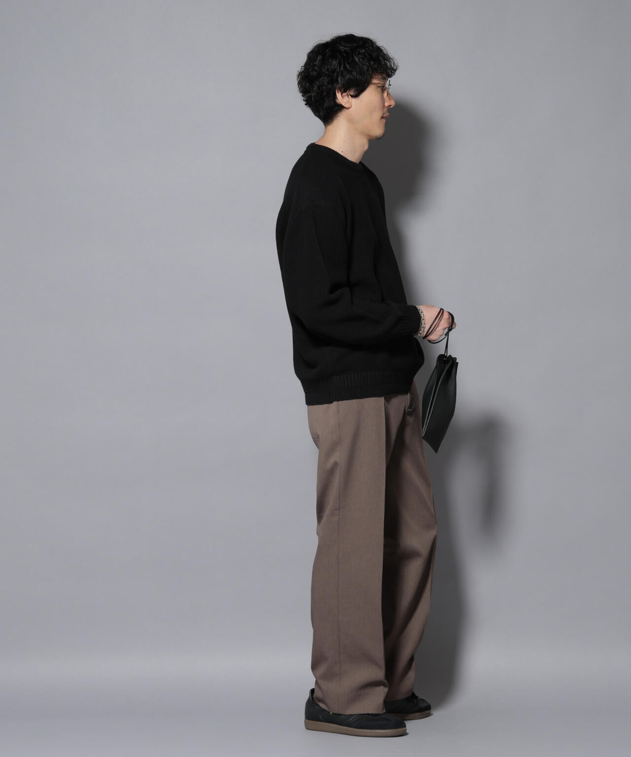 コットンMIXバルキーカノコクルーネックニット 6726122209