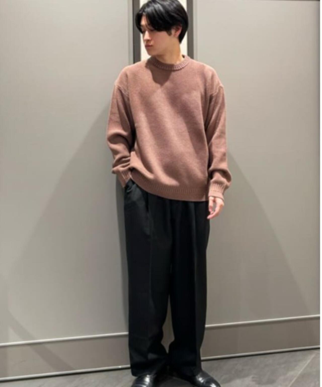 コットンMIXバルキーカノコクルーネックニット 6726122209