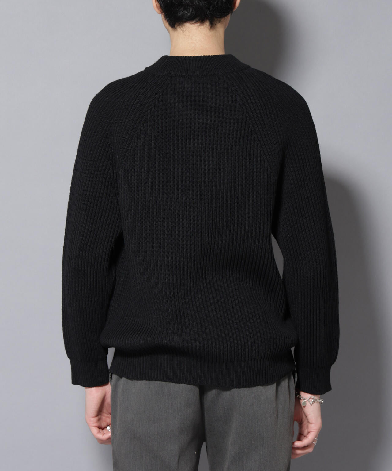 コットンMIXバルキーモックネックニット 6726122210