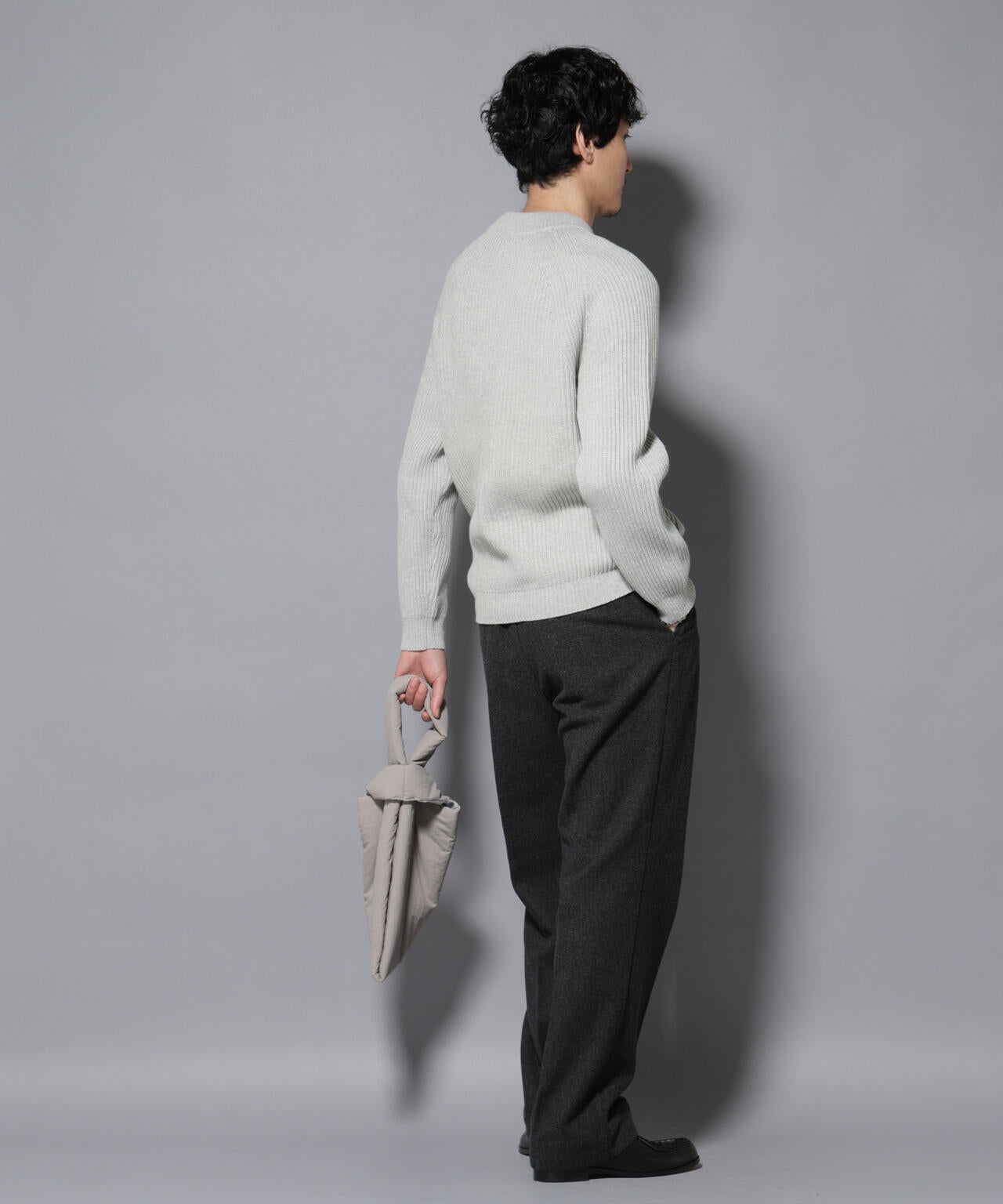 コットンMIXバルキーモックネックニット 6726122210