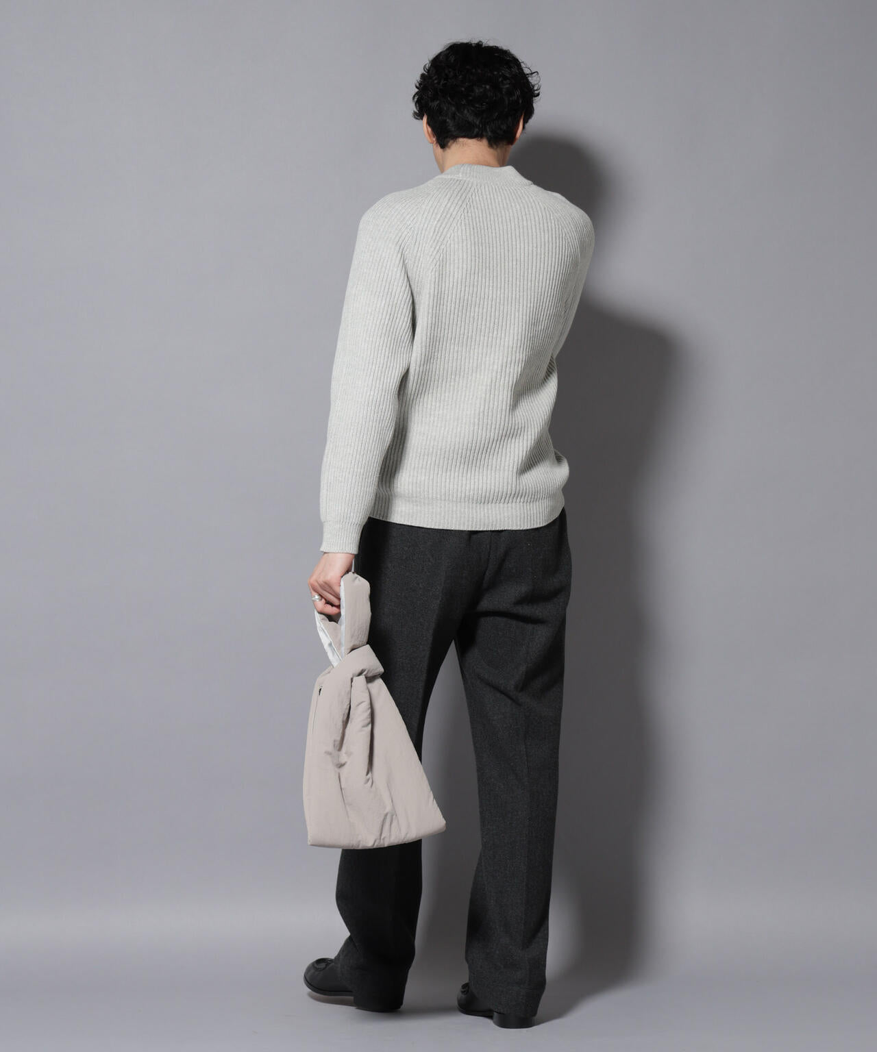 コットンMIXバルキーモックネックニット 6726122210