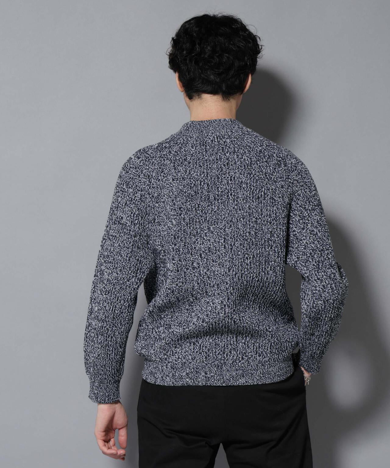 コットンMIXバルキーモックネックニット 6726122210