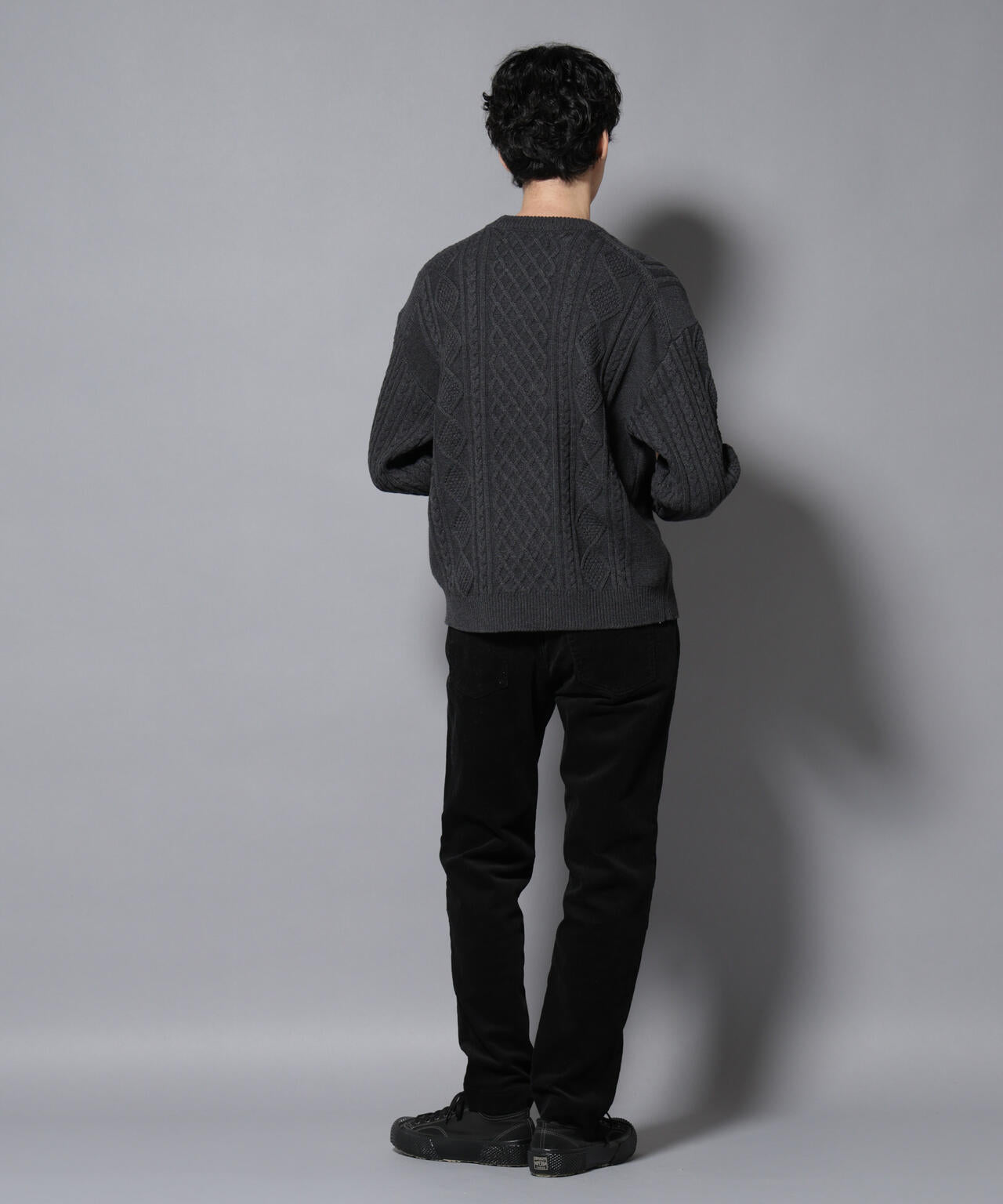 コットンMIXバルキーケーブルニット 6726122211