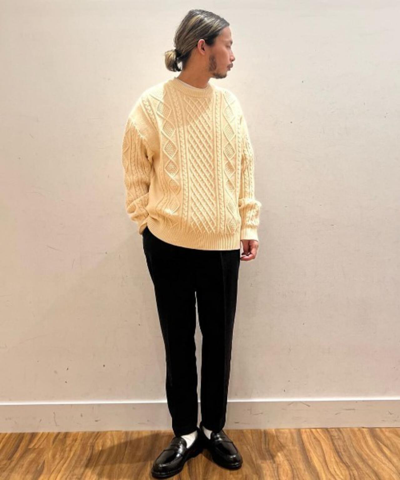 コットンMIXバルキーケーブルニット 6726122211