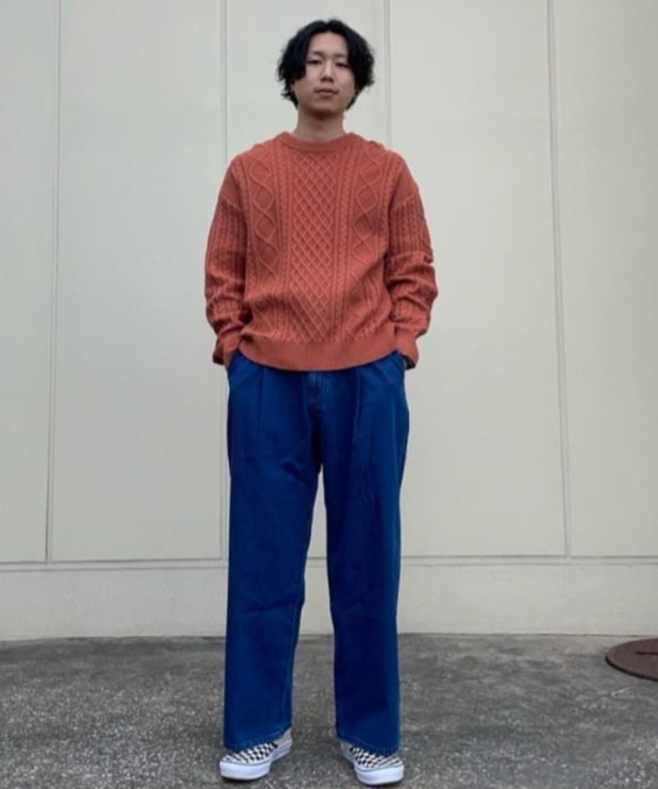 コットンMIXバルキーケーブルニット 6726122211