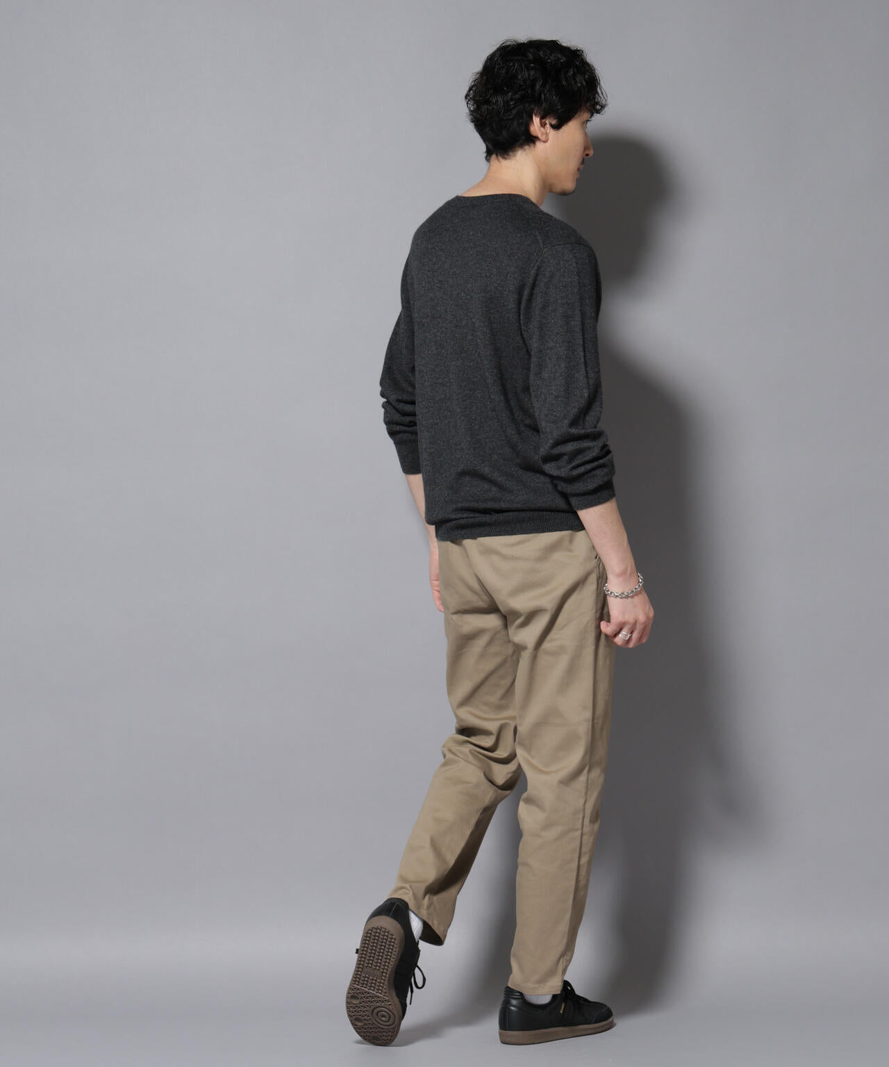 カシミヤミックスクルーネックニット 6726122212