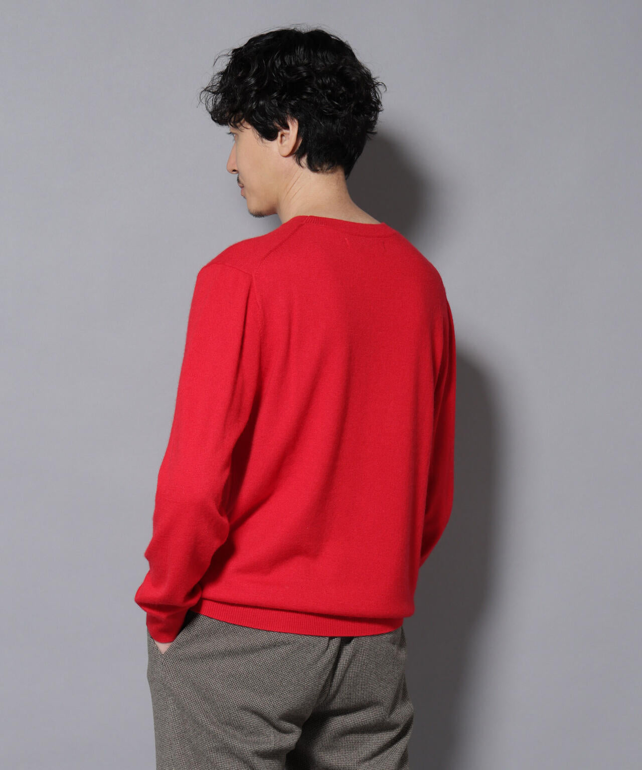 カシミヤミックスクルーネックニット 6726122212