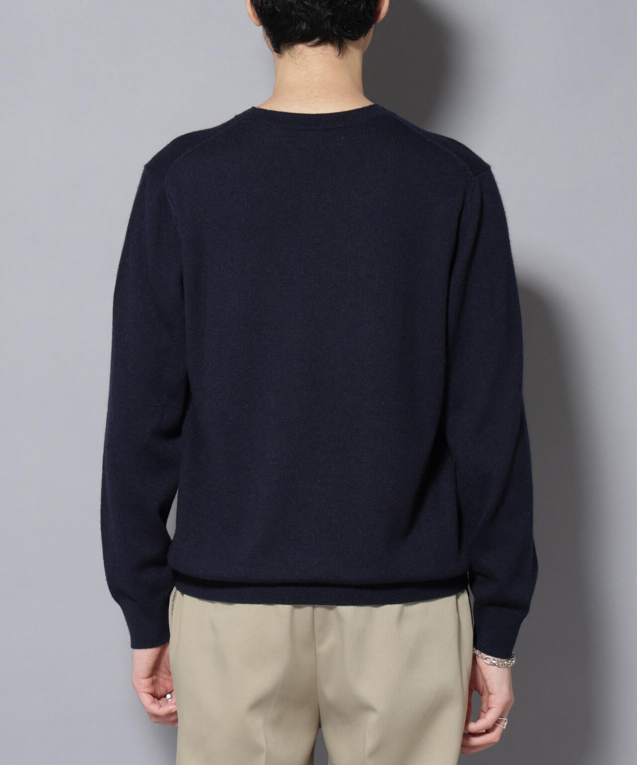 カシミヤミックスクルーネックニット 6726122212