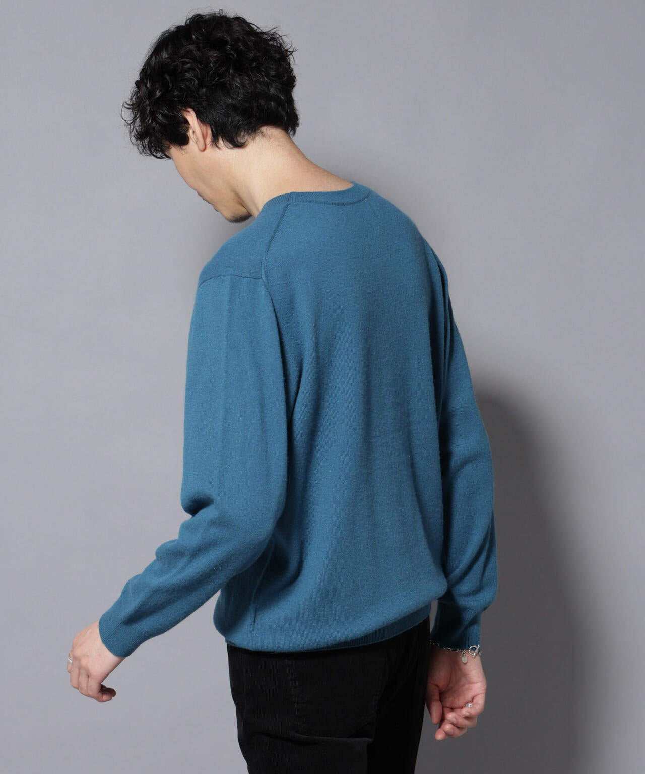 カシミヤミックスクルーネックニット 6726122212