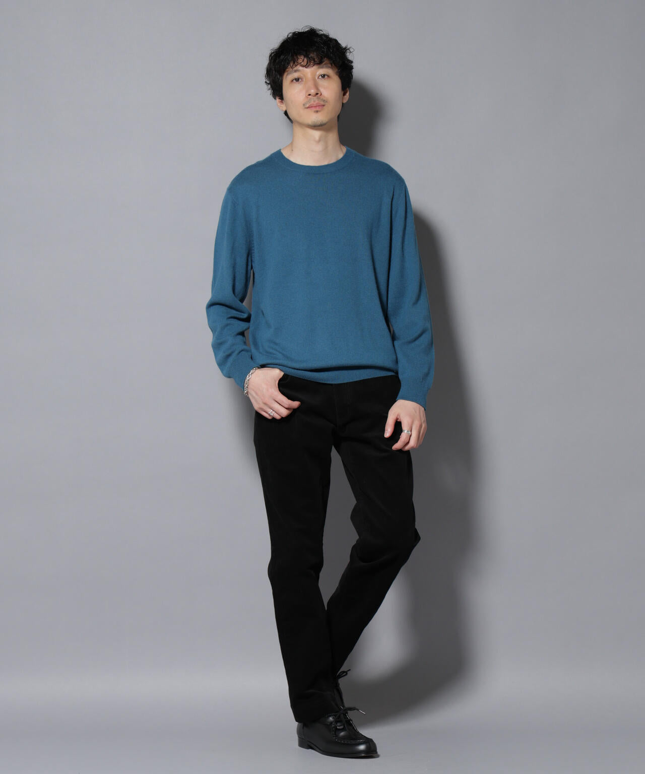 カシミヤミックスクルーネックニット 6726122212