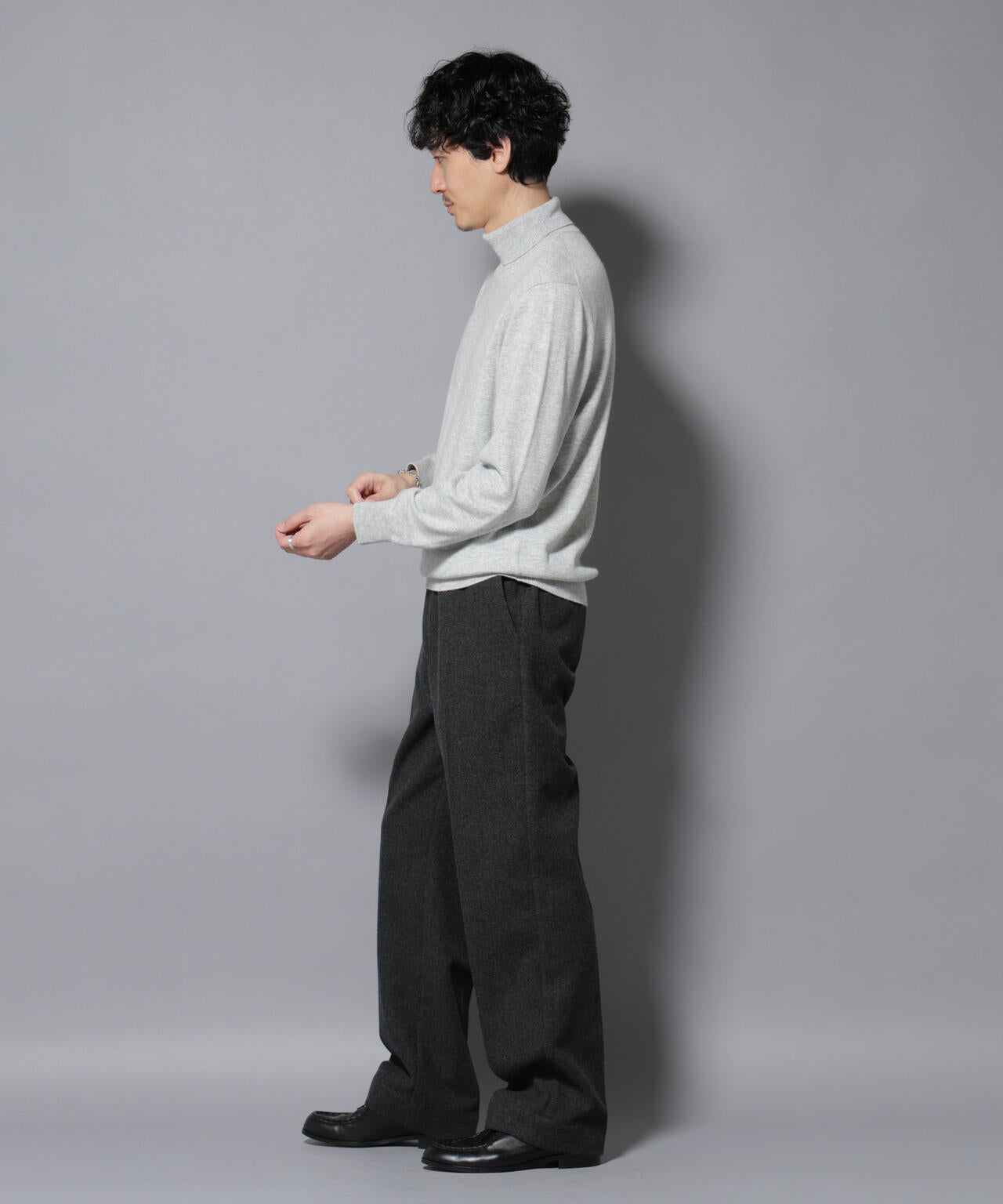 カシミヤミックスタートルネックニット 6726122213