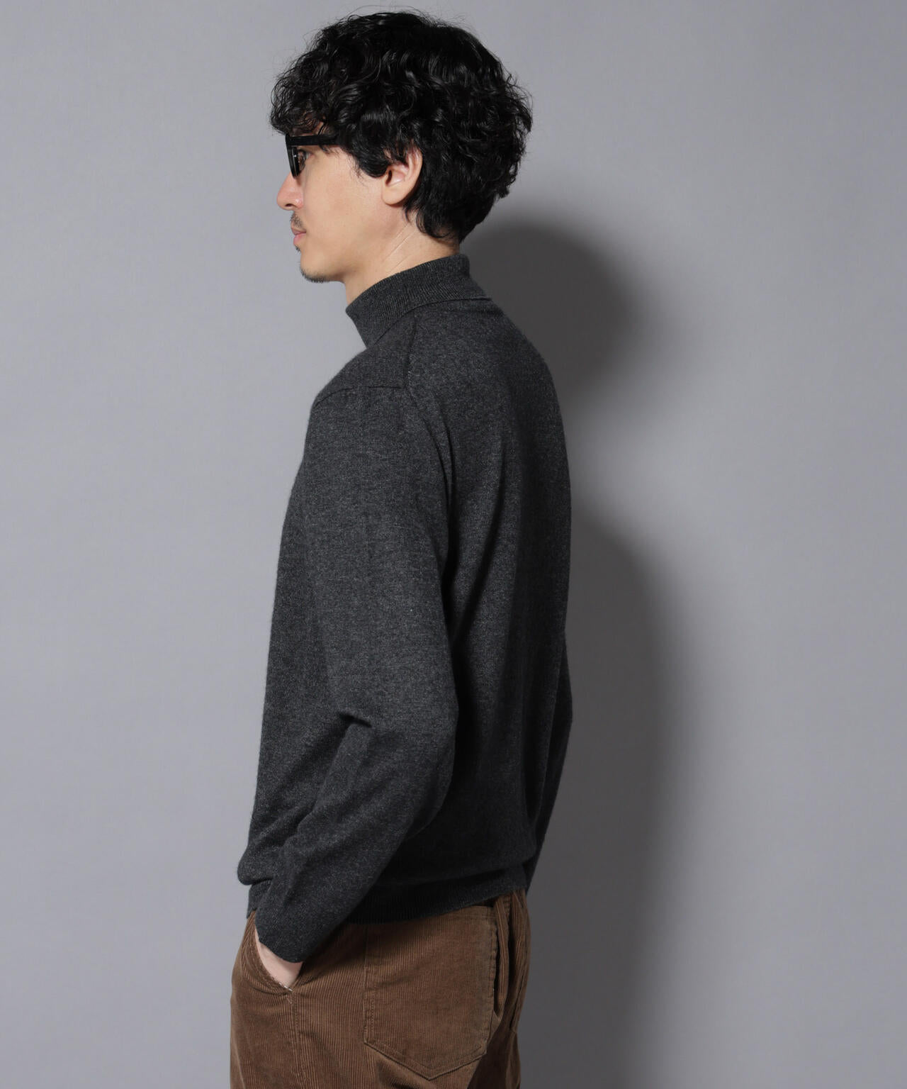 カシミヤミックスタートルネックニット 6726122213