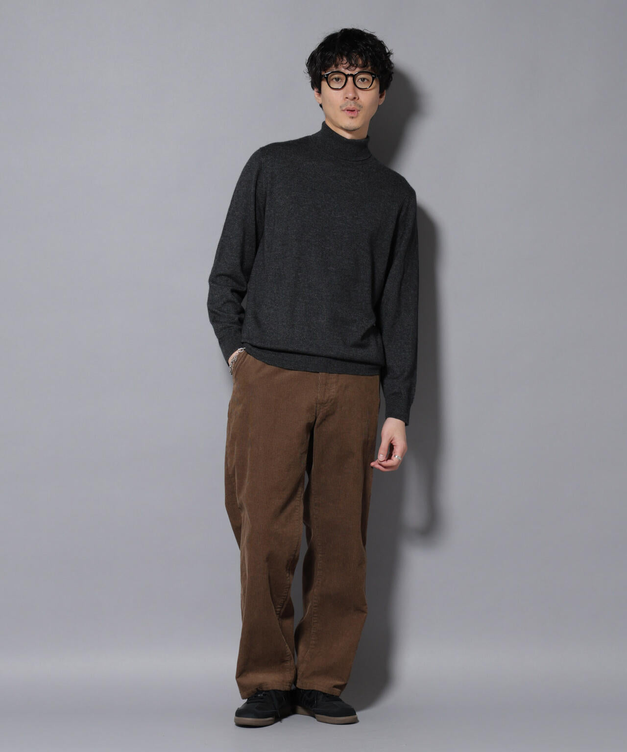 カシミヤミックスタートルネックニット 6726122213