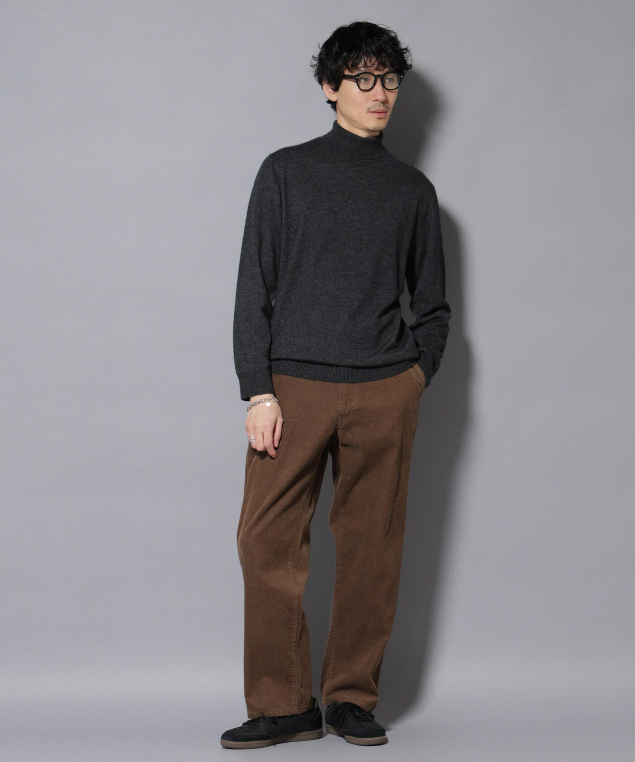 カシミヤミックスタートルネックニット 6726122213