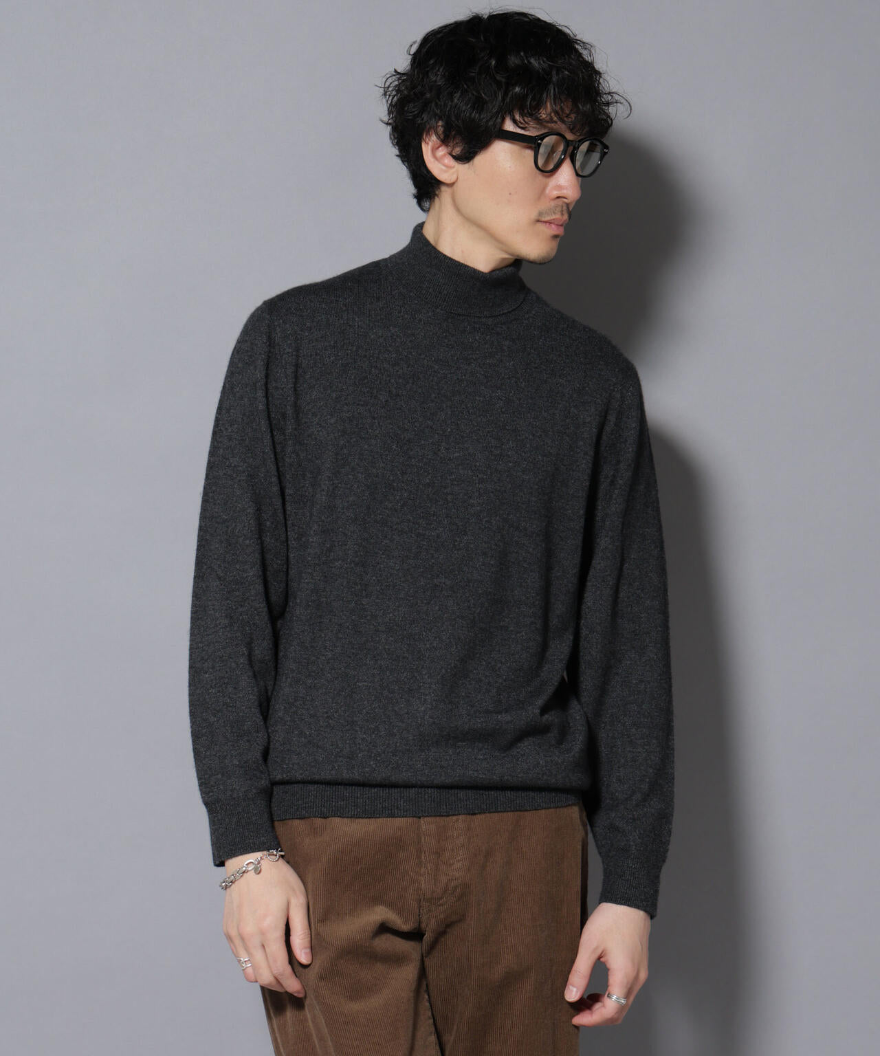 カシミヤミックスタートルネックニット 6726122213