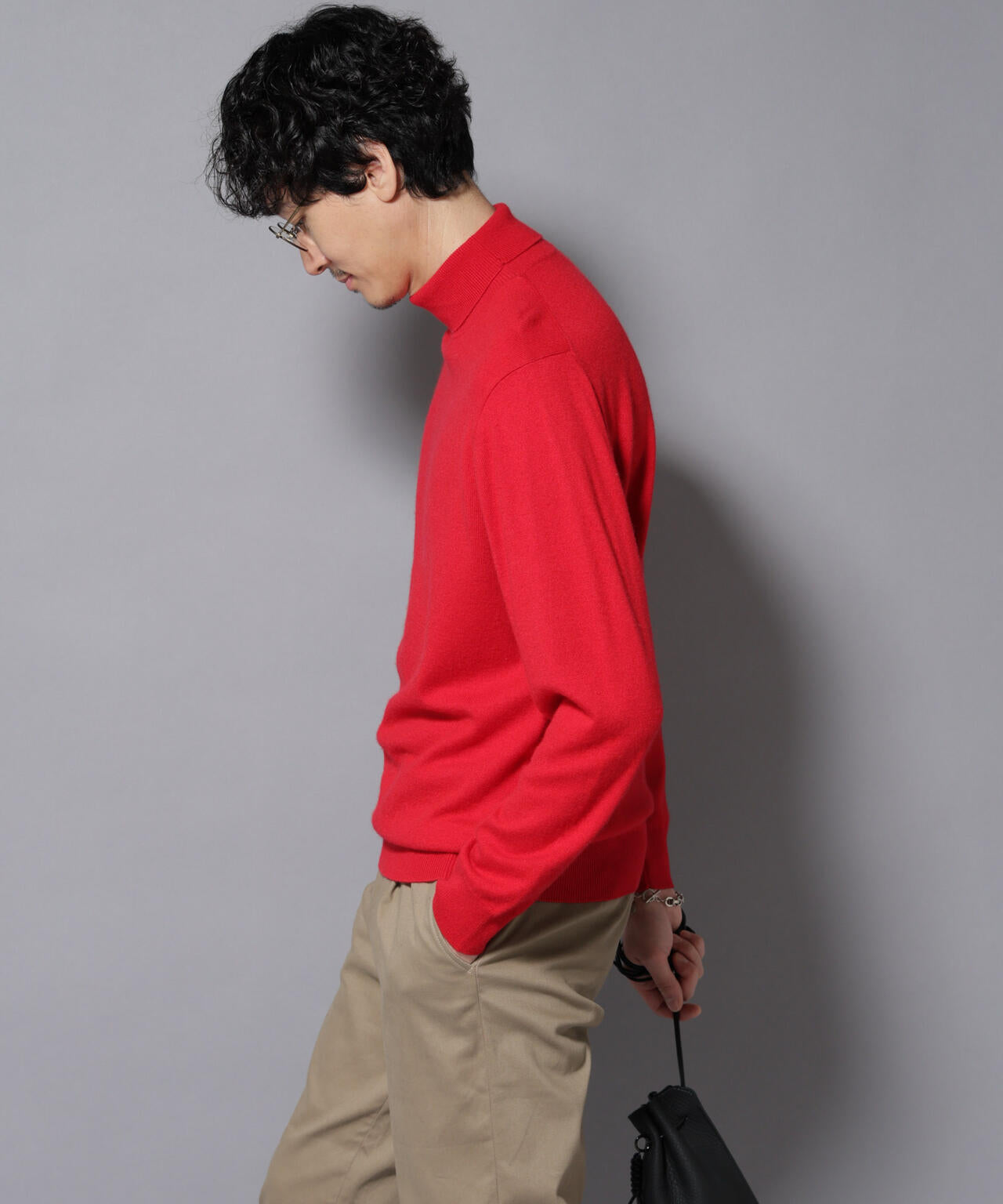 カシミヤミックスタートルネックニット 6726122213