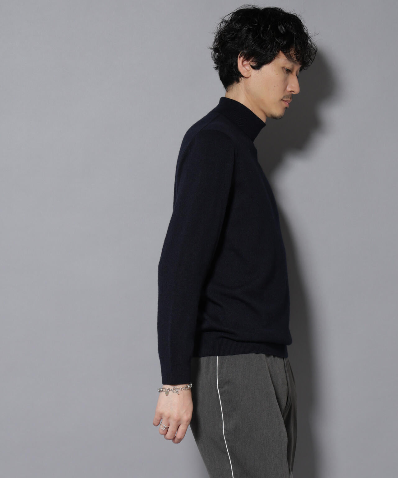 カシミヤミックスタートルネックニット 6726122213