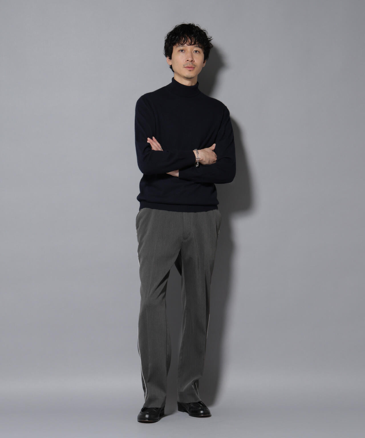 カシミヤミックスタートルネックニット 6726122213