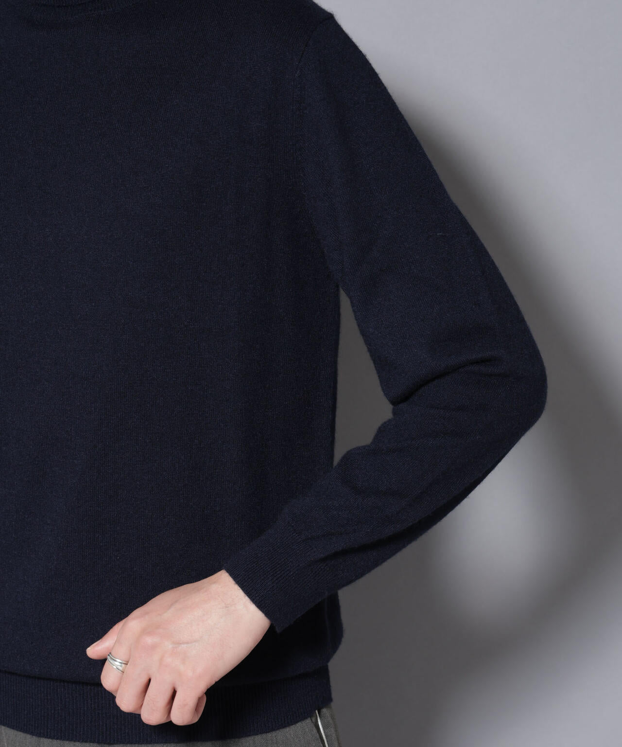 カシミヤミックスタートルネックニット 6726122213