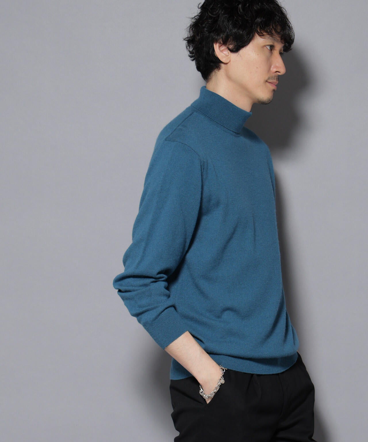 カシミヤミックスタートルネックニット 6726122213