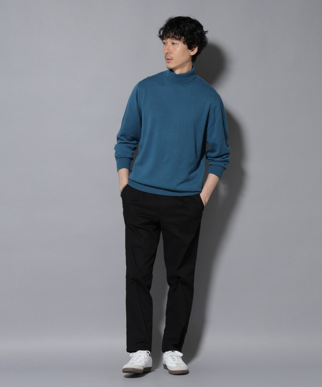 カシミヤミックスタートルネックニット 6726122213